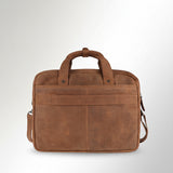 Spaghetti Western Swc422Brn Briefcase Vintage Handmade Drum Dyed Genuine European Cowhide Leather Women Bag Western Handbag Purse
