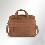 Spaghetti Western Swc422Brn Briefcase Vintage Handmade Drum Dyed Genuine European Cowhide Leather Women Bag Western Handbag Purse