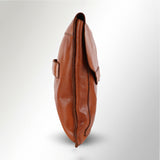 Spaghetti Western Swc419Tan Clutch Vintage Handmade Drum Dyed Genuine European Cowhide Leather Women Bag Western Handbag Purse