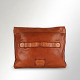 Spaghetti Western Swc419Tan Clutch Vintage Handmade Drum Dyed Genuine European Cowhide Leather Women Bag Western Handbag Purse