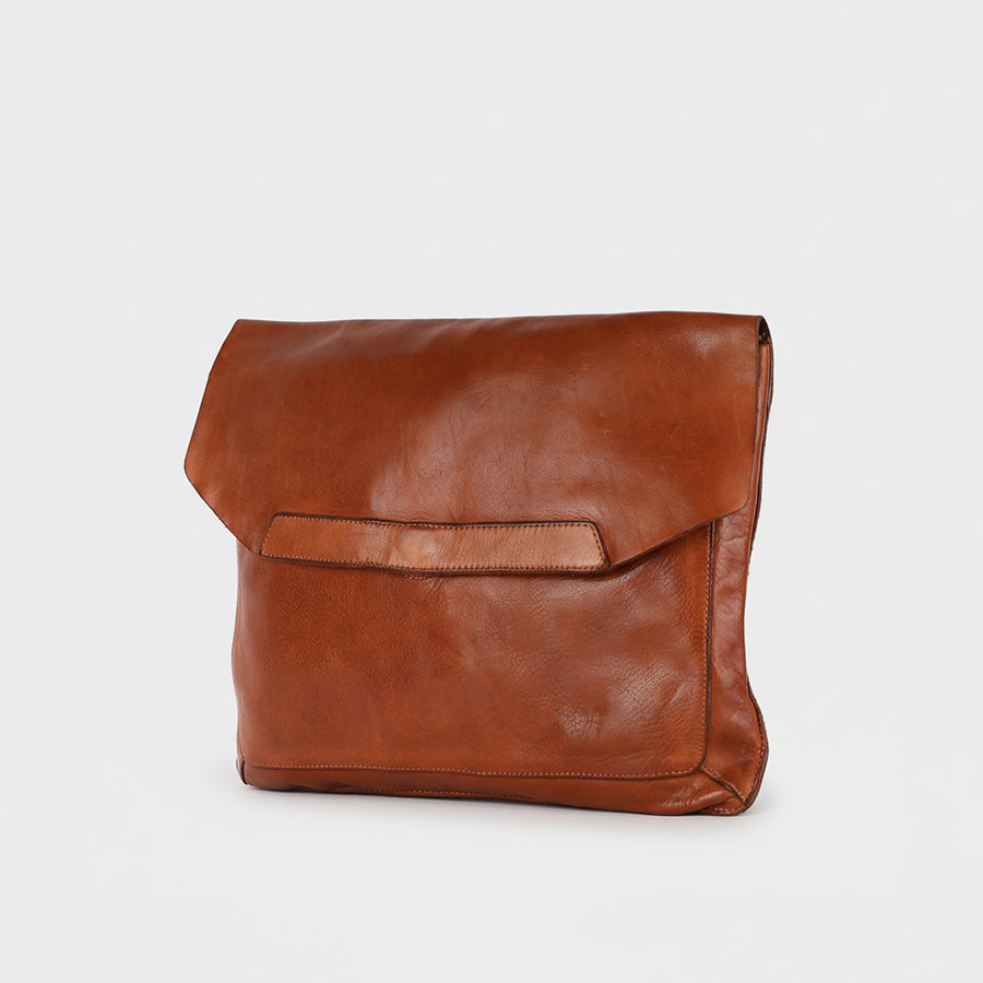 Spaghetti W. Swc419Tan Clutch Vintage Handmade Drum Dyed Genuine by Hilason – Cowboy and equestrian accessories
