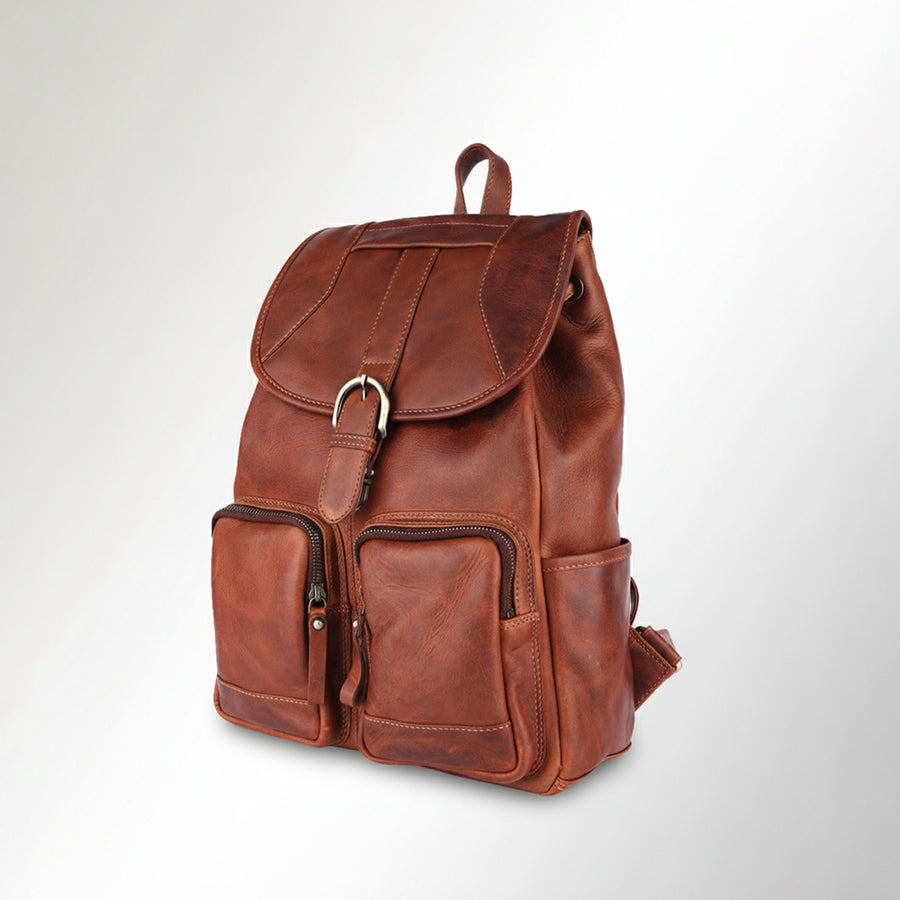 Spaghetti W. Swc427Tbrn Backpack Vintage Handmade Drum Dyed Genuine by Hilason – Cowboy and equestrian accessories