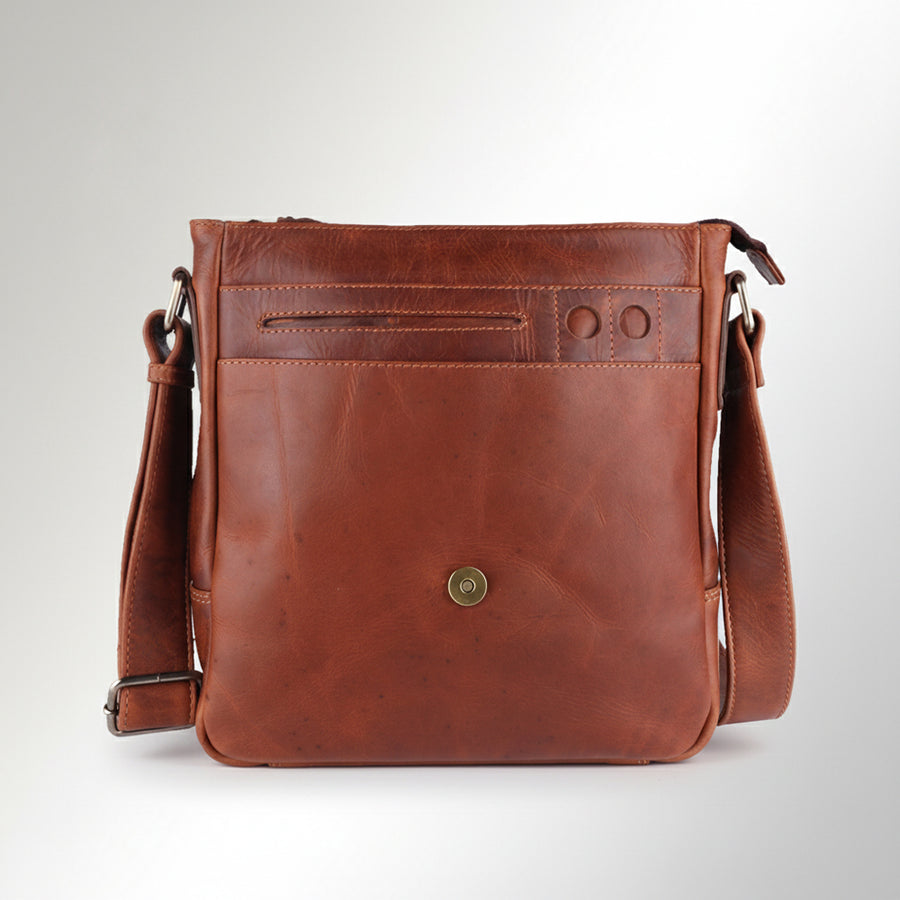 Spaghetti Western Swc428Tbrn Cross Body I Vintage Handmade Drum Dyed Genuine European Cowhide Leather Women Bag Western Handbag Purse