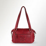 Spaghetti Western Swc430Rd Tote Vintage Handmade Drum Dyed Genuine European Cowhide Leather Women Bag Western Handbag Purse