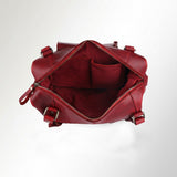 Spaghetti Western Swc430Rd Tote Vintage Handmade Drum Dyed Genuine European Cowhide Leather Women Bag Western Handbag Purse
