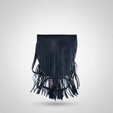 Spaghetti Western Swc429Blu  Messenger Vintage Handmade Drum Dyed Genuine European Cowhide Leather Women Bag Western Handbag Purse