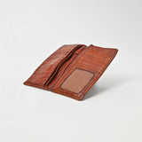 Spaghetti Western Swc437Cg Card-Holder Vintage Handmade Drum Dyed Genuine European Cowhide Leather Women Bag Western Handbag Purse