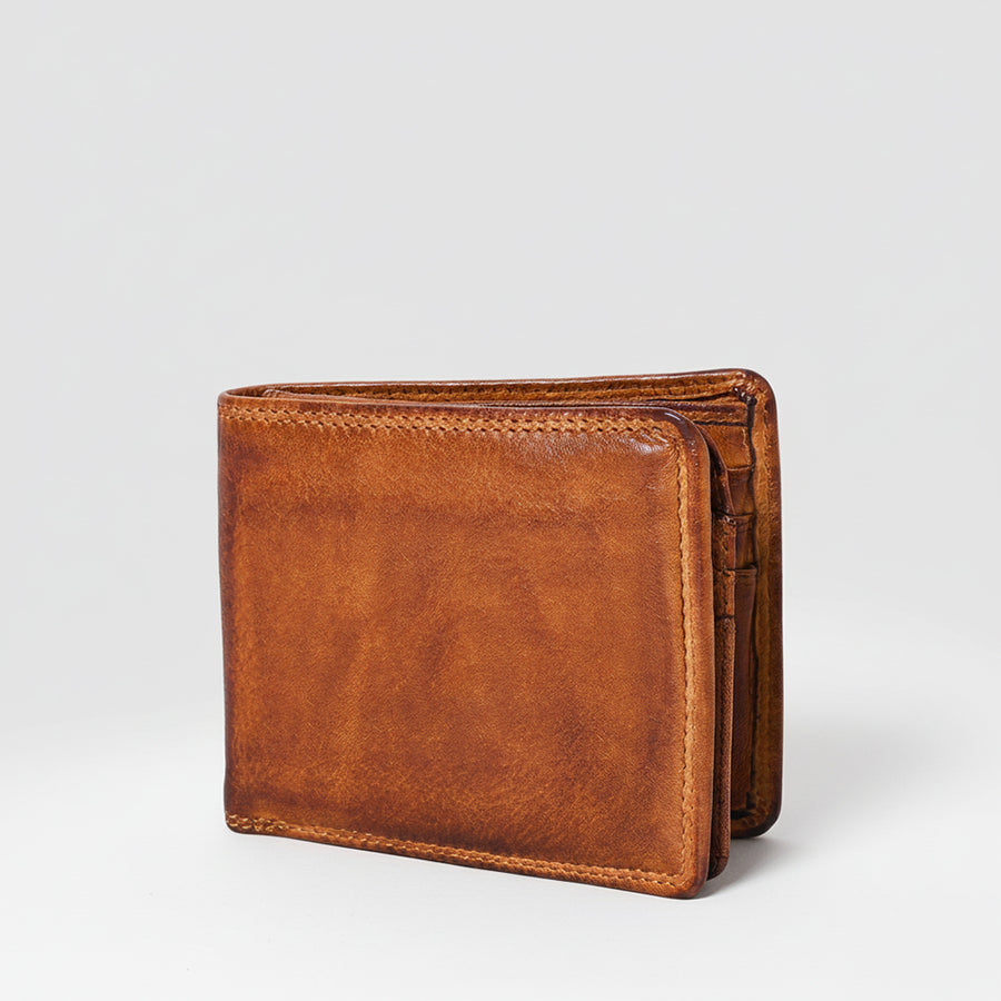 Spaghetti W. Swc442Tan Wallet Vintage Handmade Drum Dyed Genuine by Hilason – Cowboy and equestrian accessories