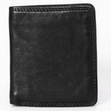 Spaghetti Western Swc444Blk Wallet Vintage Handmade Drum Dyed Genuine European Cowhide Leather Women Bag Western Handbag Purse