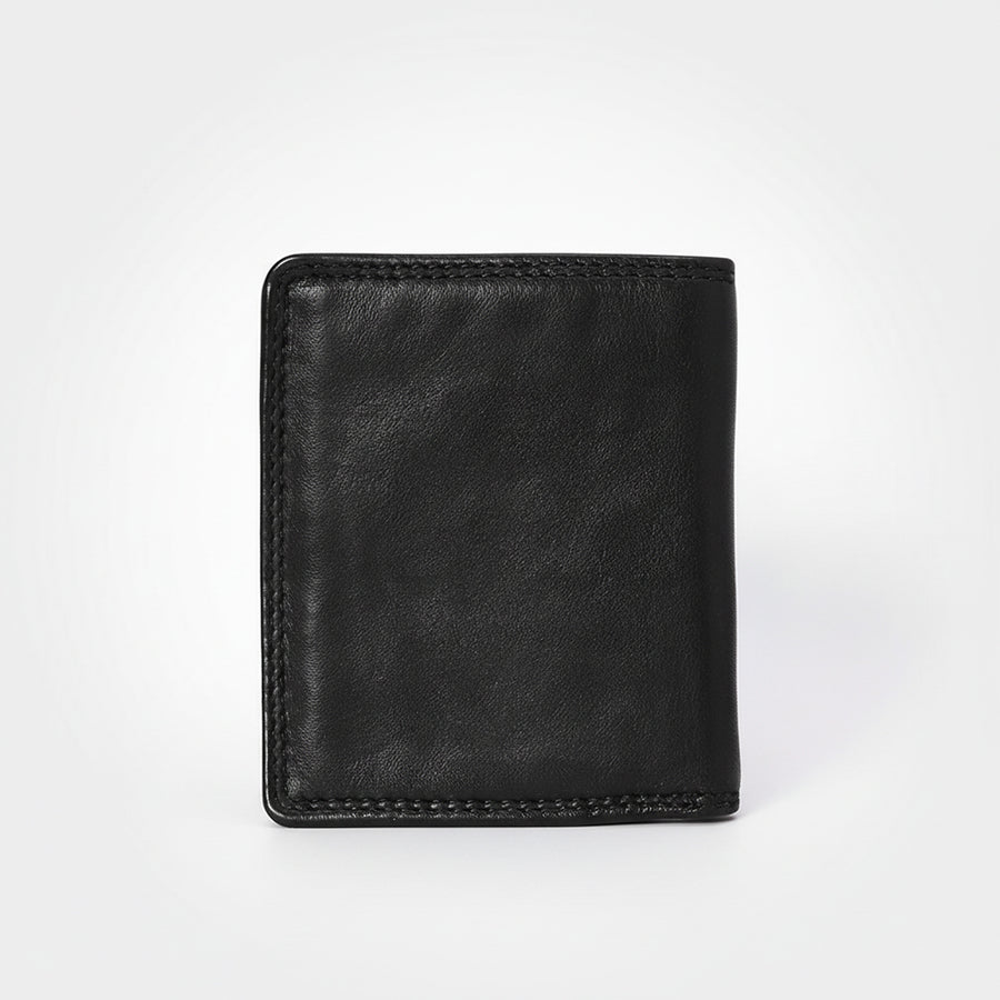 Spaghetti Western Swc444Blk Wallet Vintage Handmade Drum Dyed Genuine European Cowhide Leather Women Bag Western Handbag Purse