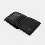 Spaghetti Western Swc444Blk Wallet Vintage Handmade Drum Dyed Genuine European Cowhide Leather Women Bag Western Handbag Purse