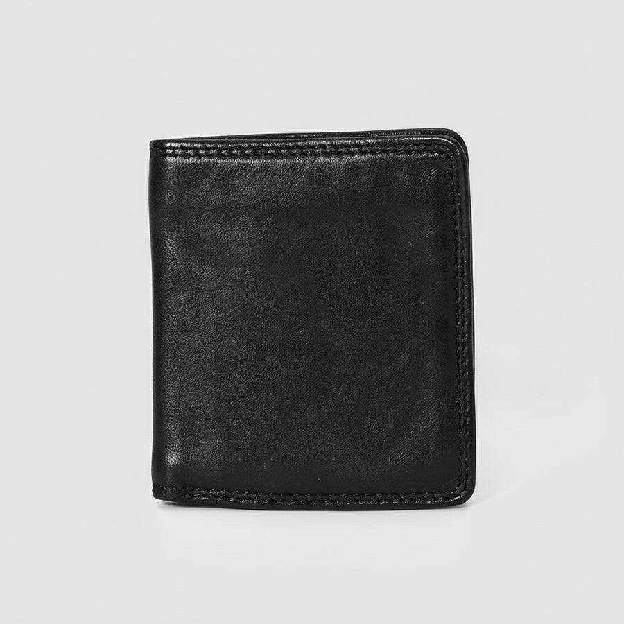 Spaghetti Western Swc444Blk Wallet Vintage Handmade Drum Dyed Genuine European Cowhide Leather Women Bag Western Handbag Purse