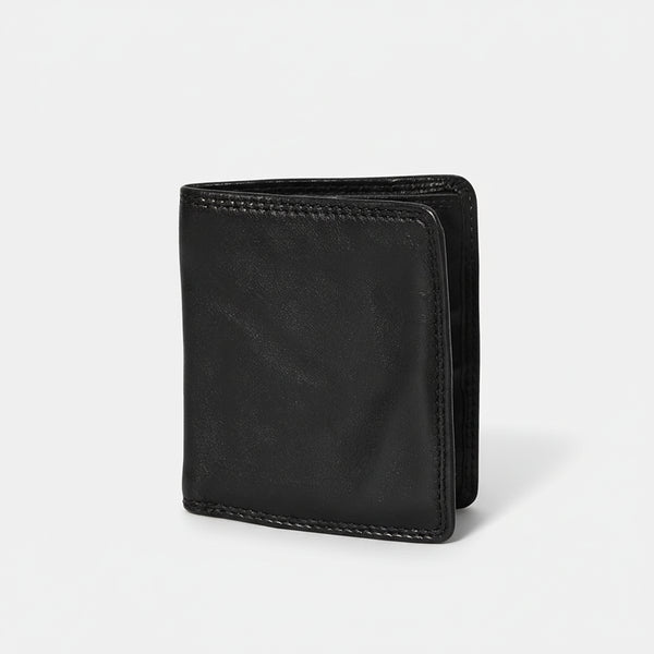 Spaghetti W. Swc444Blk Wallet Vintage Handmade Drum Dyed Genuine by Hilason – Cowboy and equestrian accessories