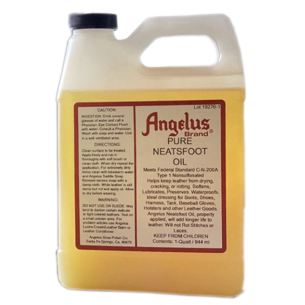 32 Oz Angelus 100% Pure Genuine Neatsfoot Oil Leather Conditioner – Hilason  Saddles and Tack