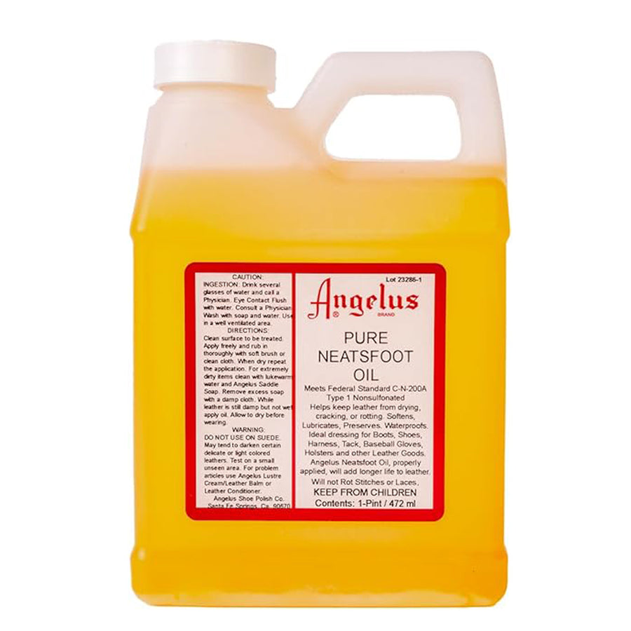 16 Oz Angelus prime Neatsfoot Compound save Shoes Boots Leather Oil - Uhorse