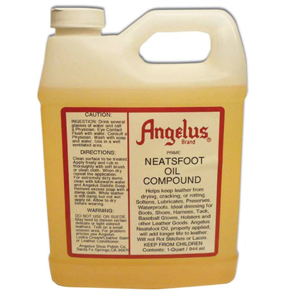 Angelus Neatsfoot Oil Compound, 1-quart bottle - Uhorse