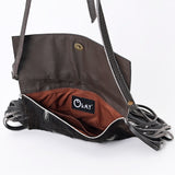 OHLAY Wallet Hand Tooled Hair-On Genuine Leather Women Bag Western Handbag Purse | Womens Handbags |Leather Belt for Summer