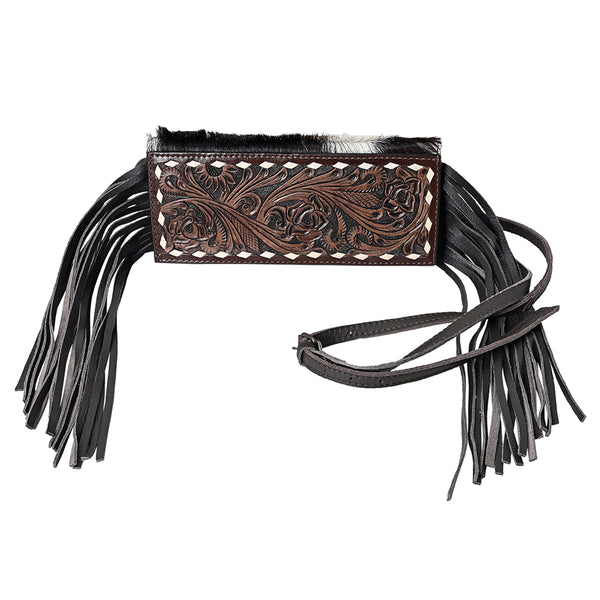 OHLAY WALLET Hand Tooled Hair-on Genuine Leather women bag western handbag purse - Uhorse