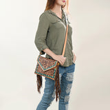American Darling Envelope Hand Tooled Genuine Leather Women Bag Western Handbag Purse | for Cute