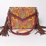 American Darling Envelope Hand Tooled Genuine Leather Women Bag Western Handbag Purse