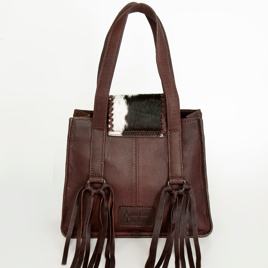 American Darling Tote Hair on Genuine Leather Western Women Bag Handbag Purse | Travel Bags College Casual