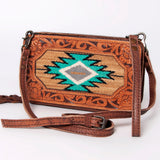 American Darling Small Crossbody Hand Tooled Saddle Blanket Genuine Leather Western Women Bag Handbag Purse | Crossbody Bag for Women | Cute Crossbody Bag | Crossbody Purse