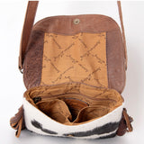 American Darling ADBG984 Crossbody Hair-On Genuine Leather Women Bag Western Handbag Purse