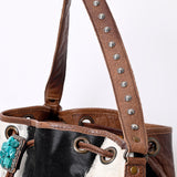 American Darling ADBG985A Bucket Hair-On Genuine Leather Women Bag Western Handbag Purse