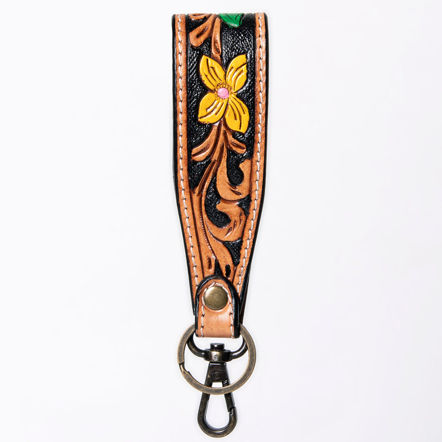American Darling Hand Tooled Genuine Leather Handle Strap for Wristlet Bag Phone Wrist Keychain Wallet Purse Clutch Cellphone