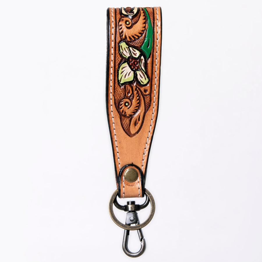 American Darling Hand Tooled Genuine Leather Handle Strap for Wristlet Bag Phone Wrist Keychain Wallet Purse Clutch Cellphone