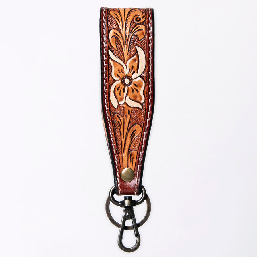American Darling Hand Tooled Genuine Leather Handle Strap for Wristlet Bag Phone Wrist Keychain Wallet Purse Clutch Cellphone