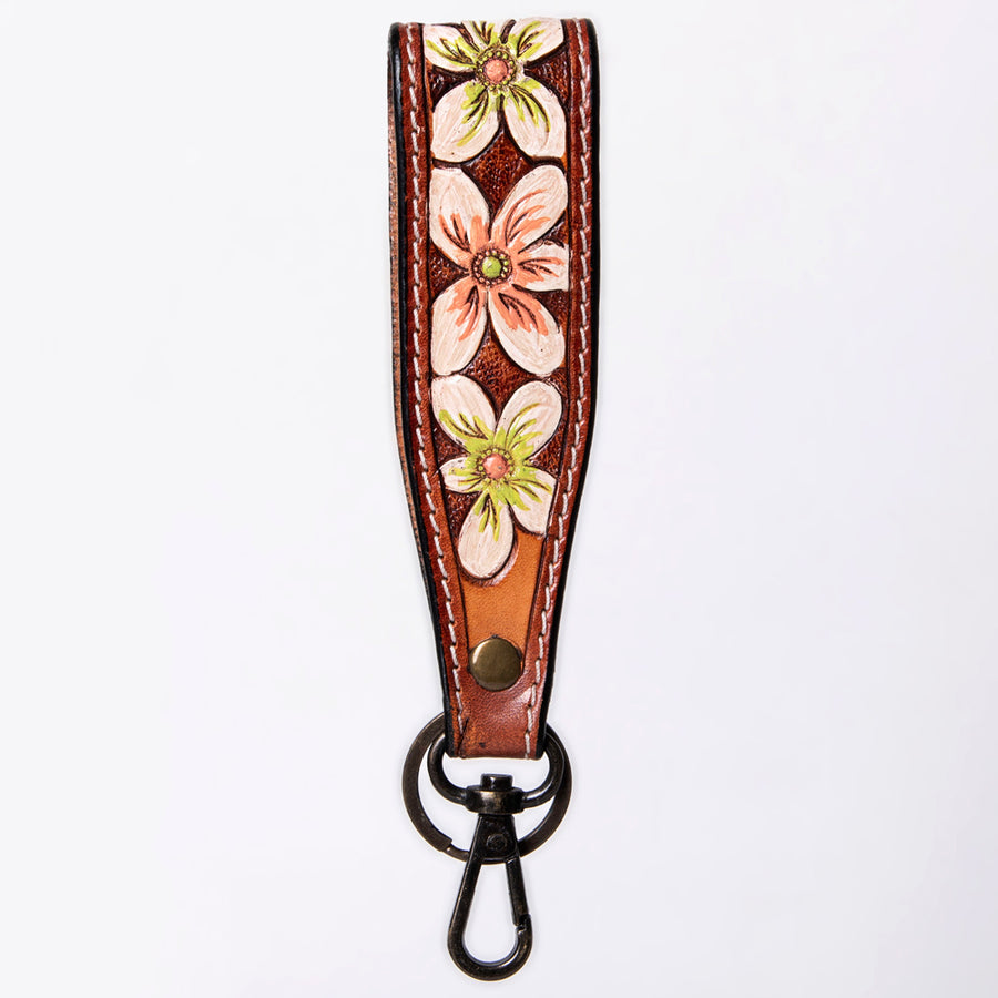 American Darling Hand Tooled Genuine Leather Handle Strap for Wristlet Bag Phone Wrist Keychain Wallet Purse Clutch Cellphone