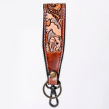 American Darling ADWSF126N Hand Tooled Genuine Leather Handle Strap For Wristlet Bags