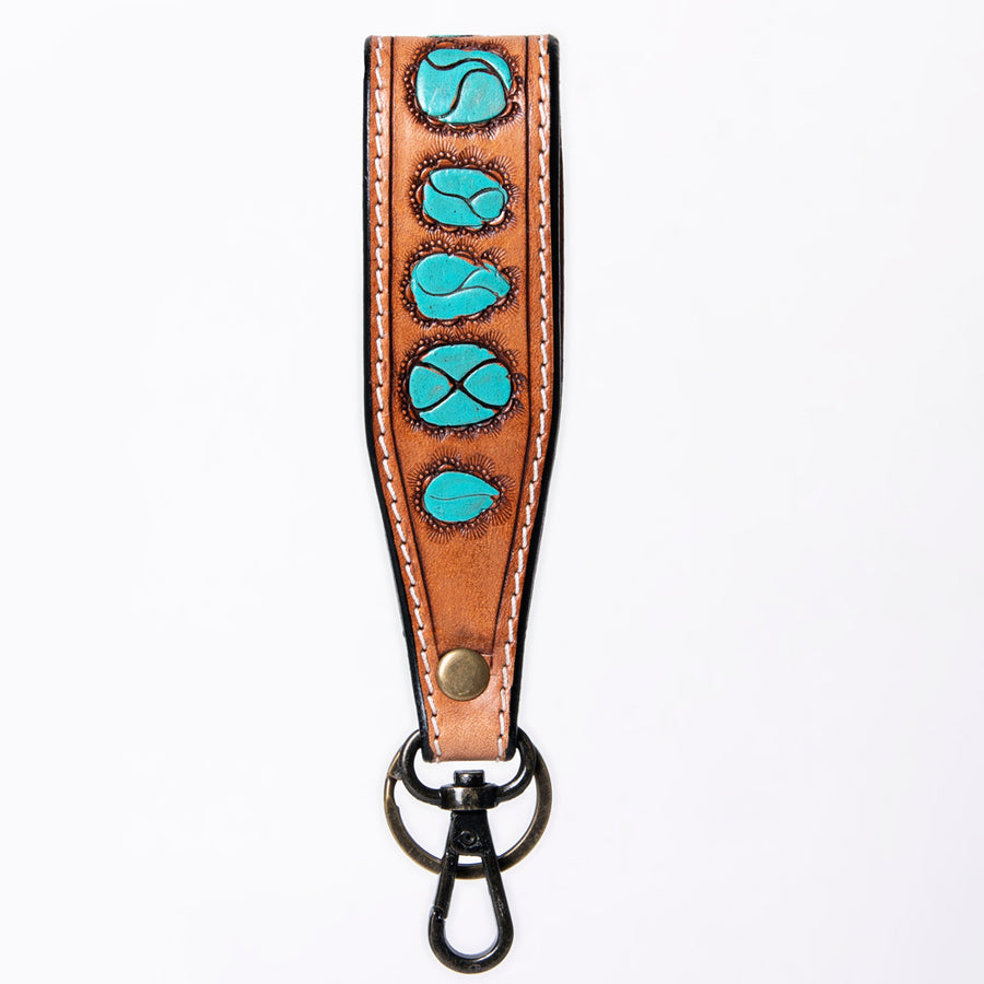 American Darling Hand Tooled Genuine Leather Handle Strap for Wristlet Bag Phone Wrist Keychain Wallet Purse Clutch Cellphone
