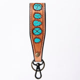 American Darling ADWSF126O Hand Tooled Genuine Leather Handle Strap For Wristlet Bags