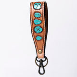 American Darling ADWSF126O Hand Tooled Genuine Leather Handle Strap For Wristlet Bags