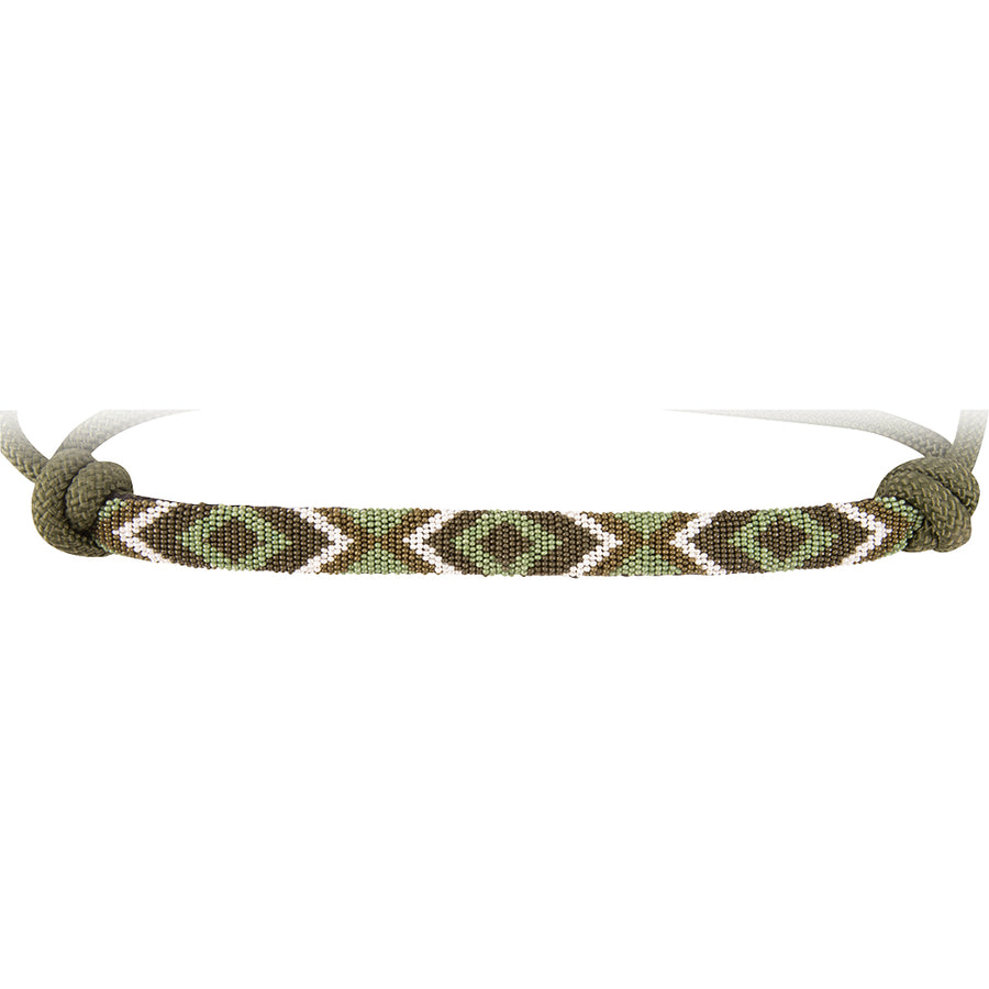 7.5 Ft Cashel Beaded Wave Rope Halter Lead Olive by Hilason – Cowboy and equestrian accessories