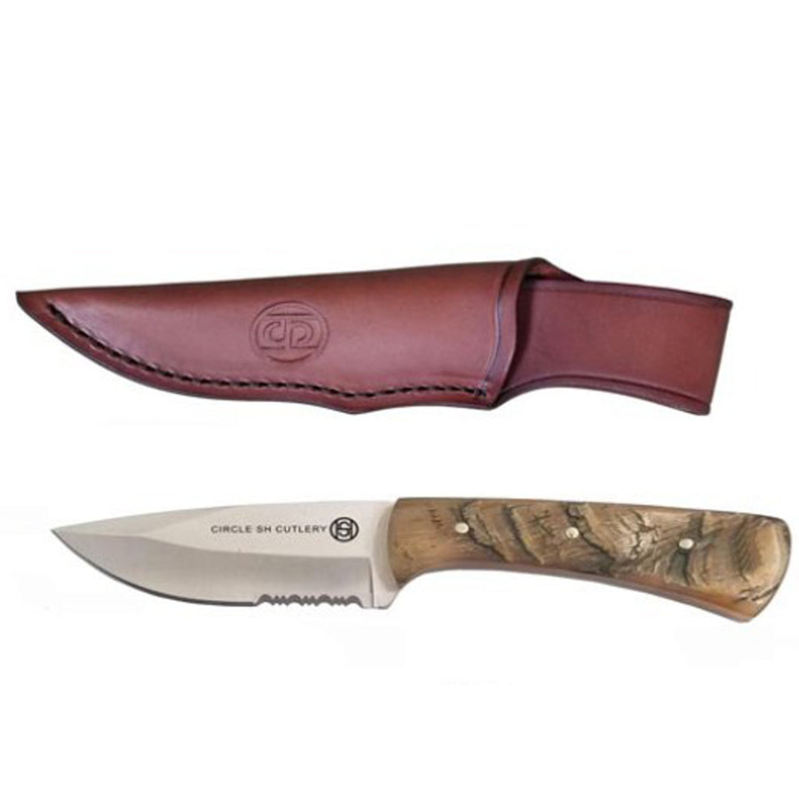 Circle Sh Cutlery Blade Fixed Handle Pocket Knife - Uhorse