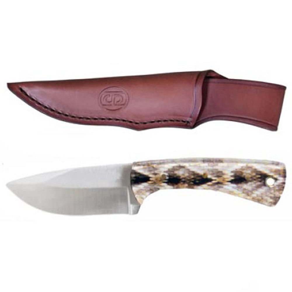 Circle Sh Cutlery Stainless  Blade Rattle Snake Pocket Knife