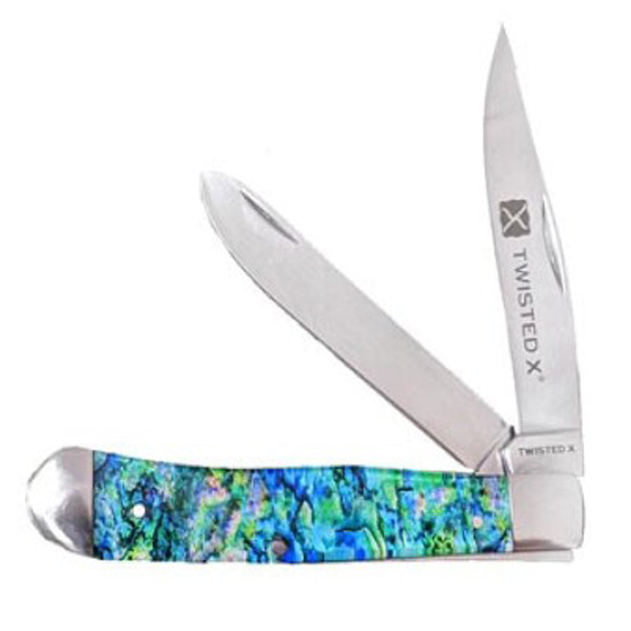 Twisted X Abalone Pocket Knife - Uhorse