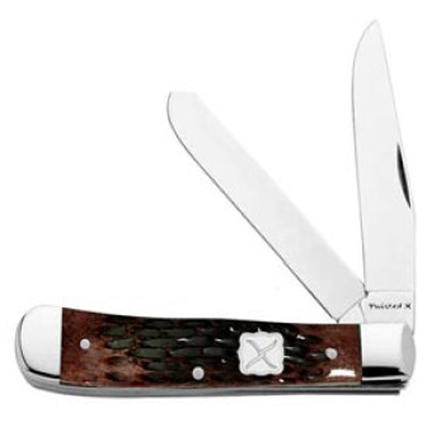 Twisted X Knife Trapper Rootbeer Pocket - Uhorse