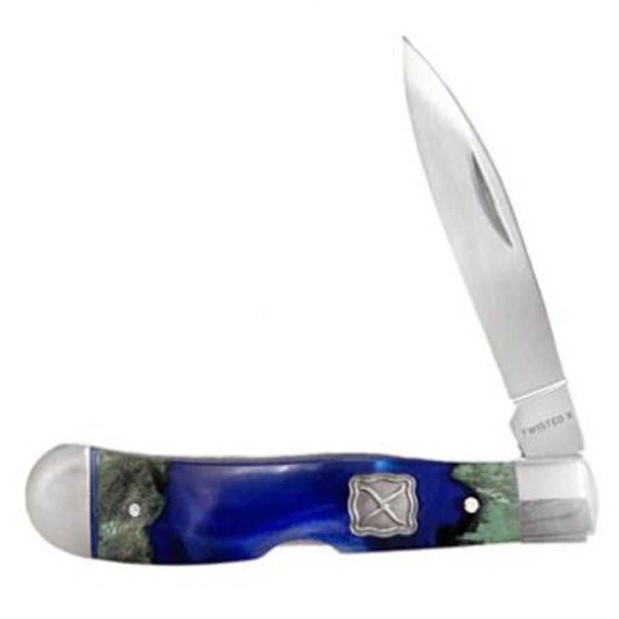 Twisted X Single Blade Pocket Knife - Hilason