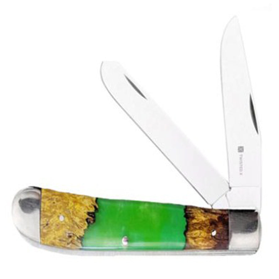 Twisted X Rosewood& Green Acrylic Knife - Uhorse