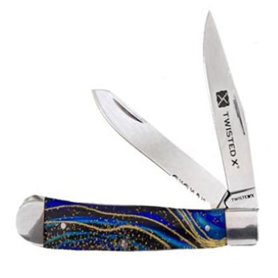 Twisted X Trapper, Cosmic Earth Pocket Knife - Hilason