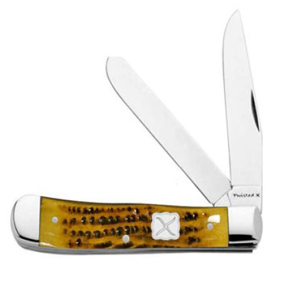 Twisted X Butterscotch Pocket Knife - Hilason