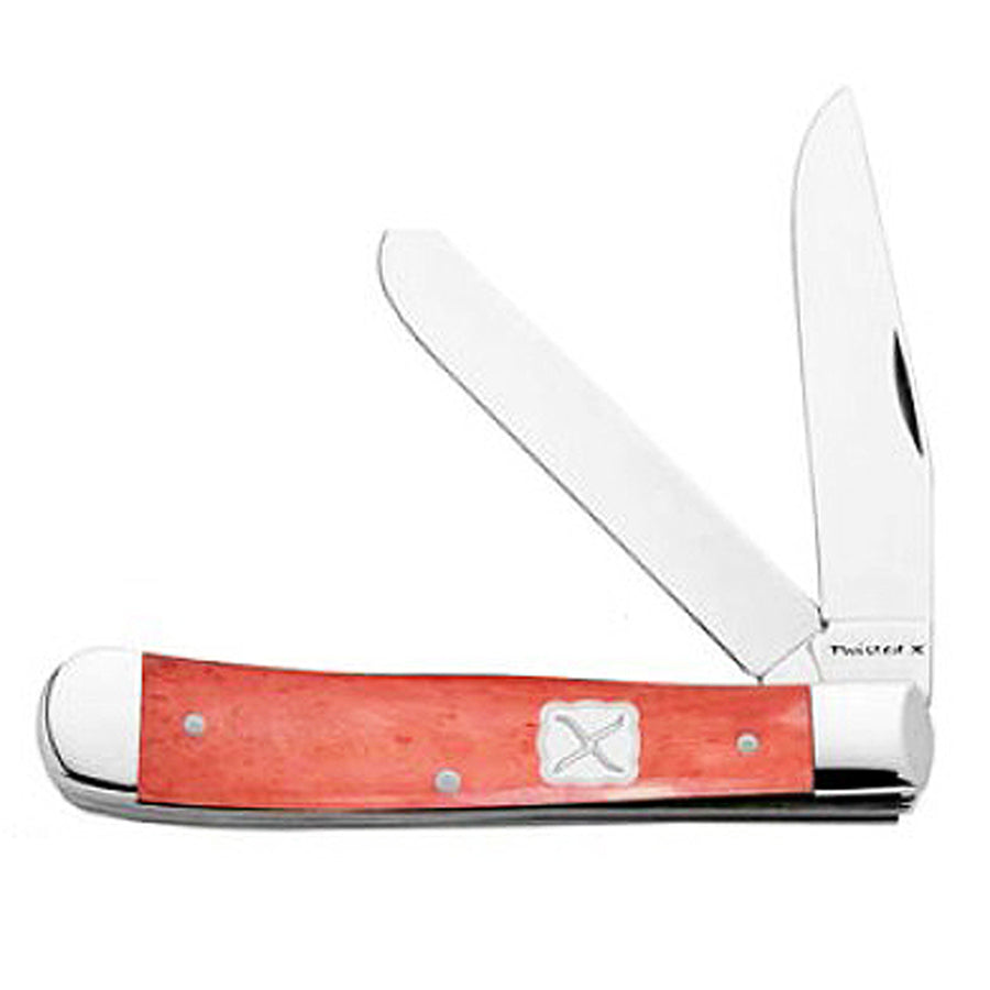 Twisted X Trapper 4 1/4 In Pink Pocket Knife - Hilason