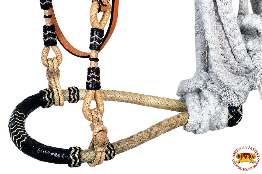 HILASON Western Horse Headstall Bridle American Leather Reins with Bosal | for Horses Headstalls