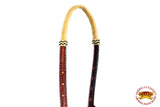 Hilason Western Horse Headstall American Leather Bridle Brown with Bosal | for Horses Headstalls