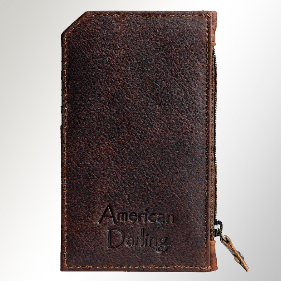 American Darling Card Holder Hand Tooled Genuine Leather | Business Credit