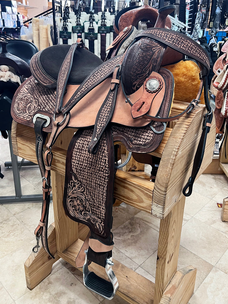 Western Horse Saddle Leather Barrel Trail Pleasure Tack Set Comfytack by Hilason